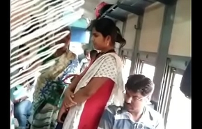 Tamil girl groping all over train