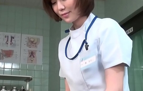 Subtitled CFNM Japanese female doctor gives if it should happen handjob