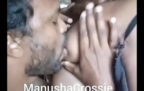 Indian Shemale Accompany Manusha'_s boobs being sucked hard by a client