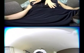 ZENRA VR Japanese AV famousness Azuki maid handjob fantasy