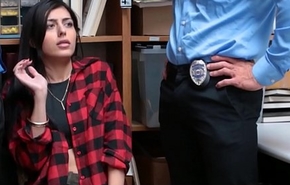 Hot Teenager Mishandle Shoplifting Fucked Hard by Team a few Officers