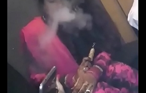 Smoking Newly Married Hot-Girl Taking Hookah!