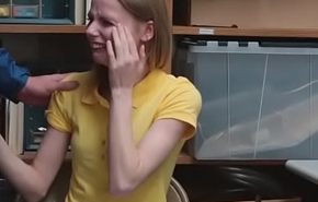 Afraid Teen Cries with the addition of Gives Head!